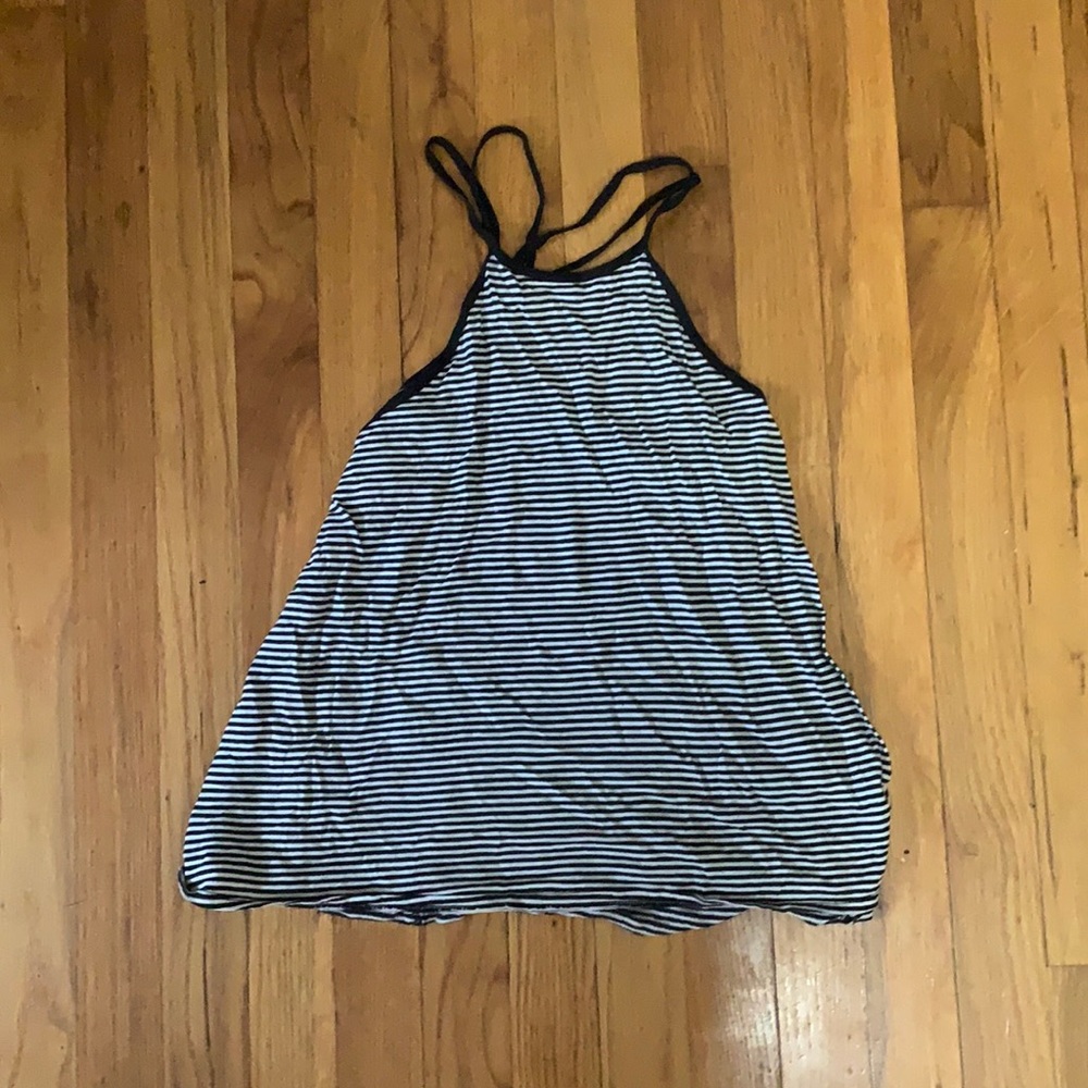Black and White Striped Tank
